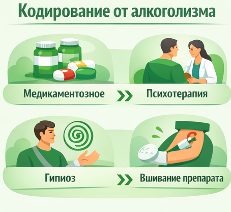 кодирование от алкоголизма в Камызяке Санати